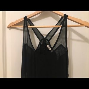 Black maxi dress with cutouts